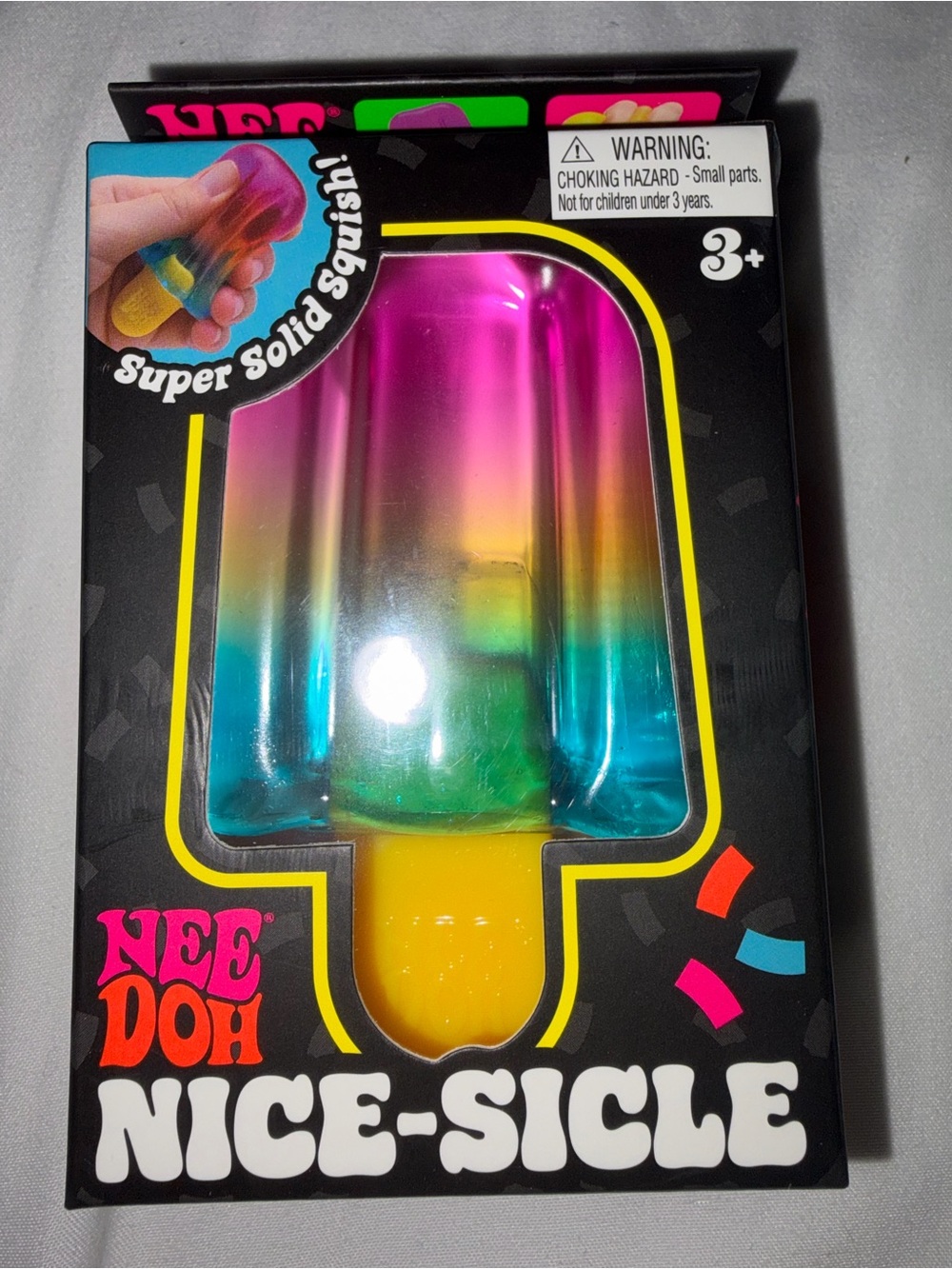 Nice-Sicle Rainbow Popsicle Squishy Toy - Multicolor